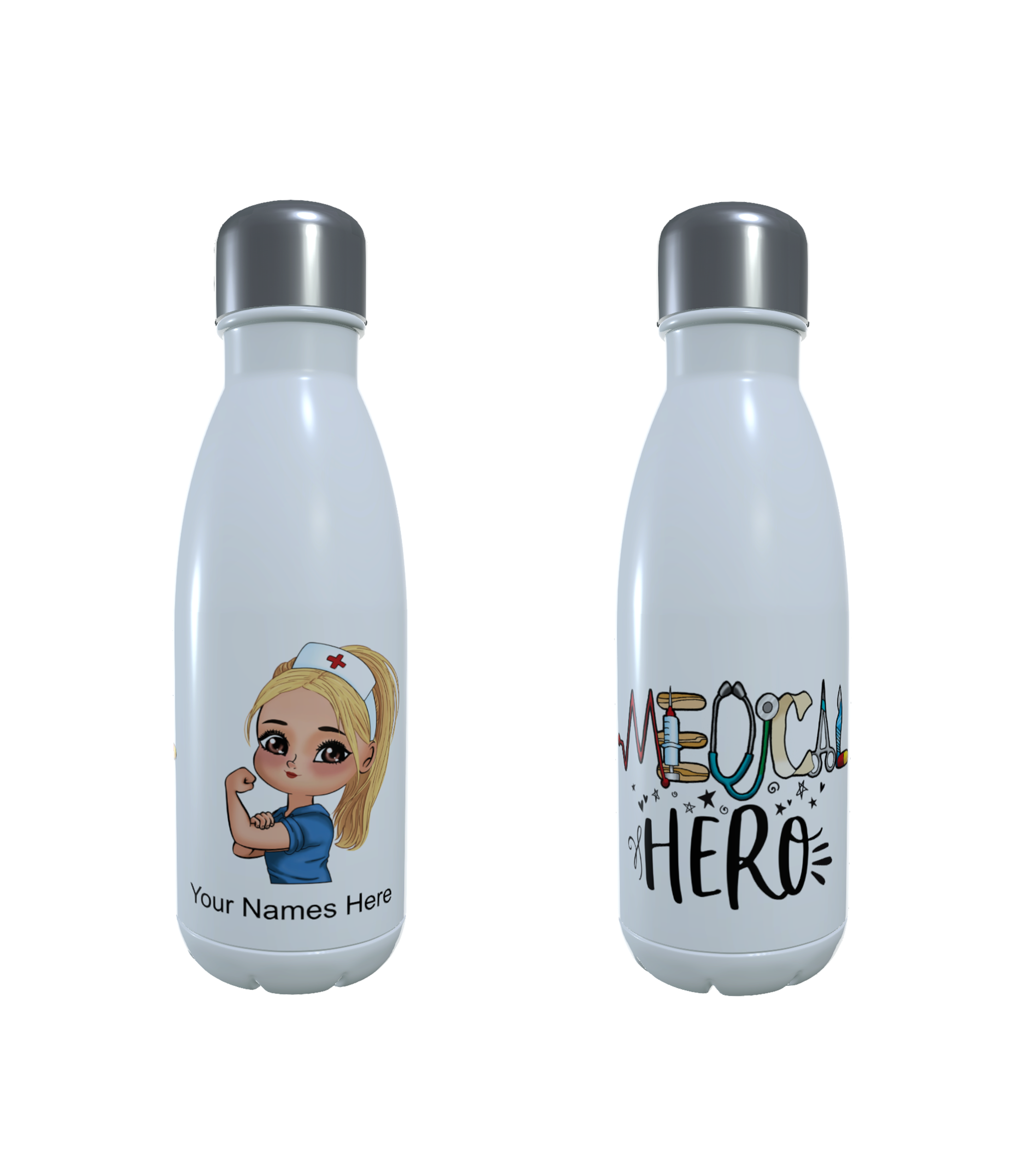 Nurse Water Bottle, Bottle for Nurse, Healthcare Hero